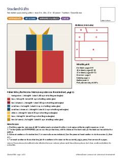 Page 1 of the Stacked Gifts Quilt Block Pattern PDF