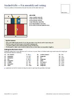 Page 9 of the Stacked Gifts Quilt Block Pattern PDF