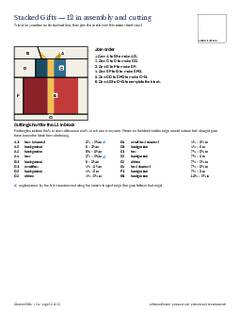 Page 23 of the Stacked Gifts Quilt Block Pattern PDF
