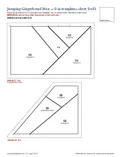 Page 7 of the Jumping Gingerbread Man Quilt Block Pattern PDF