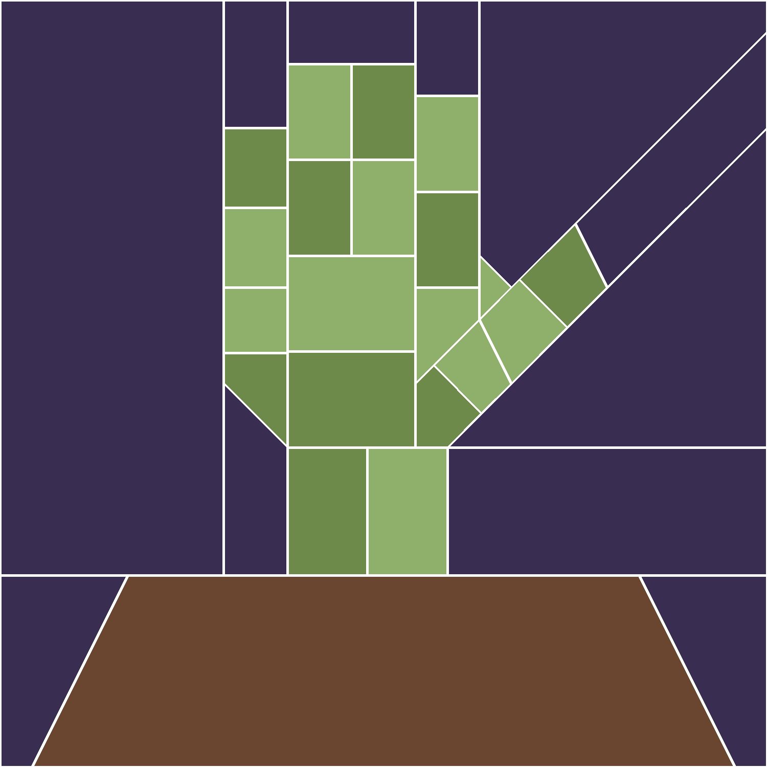 Hand From the Grave Quilt Block Pattern, Advanced cut