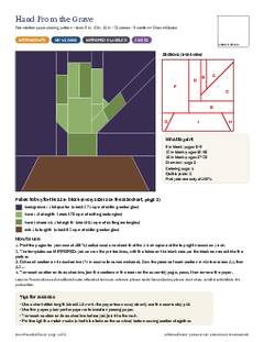 Page 1 of the Hand From the Grave Quilt Block Pattern PDF