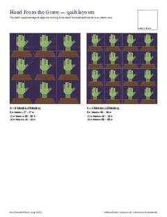 Page 5 of the Hand From the Grave Quilt Block Pattern PDF