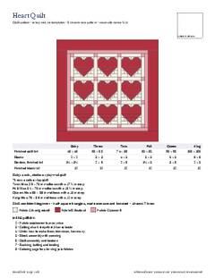 Page 1 of the Heart Quilt Pattern PDF