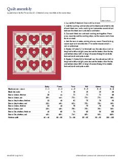 Page 6 of the Heart Quilt Pattern PDF