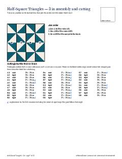 Page 7 of the Half-Square Triangles Quilt Block Pattern PDF
