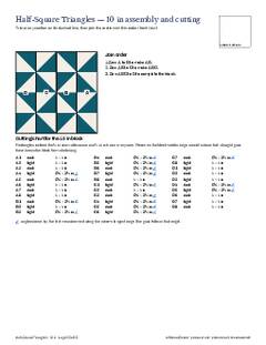 Page 25 of the Half-Square Triangles Quilt Block Pattern PDF