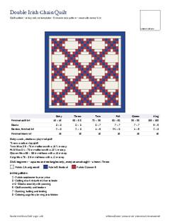 Page 1 of the Double Irish Chain Quilt Pattern PDF