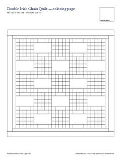 Page 8 of the Double Irish Chain Quilt Pattern PDF