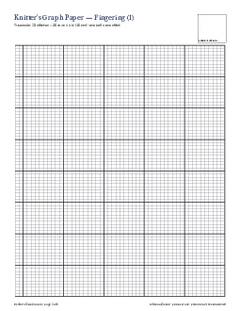 Page 2 of the Knitting Graph Paper PDF