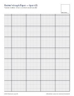Page 3 of the Knitting Graph Paper PDF