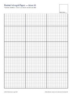 Page 6 of the Knitting Graph Paper PDF