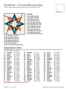 Page 14 of the Knotted Star Quilt Block Pattern PDF