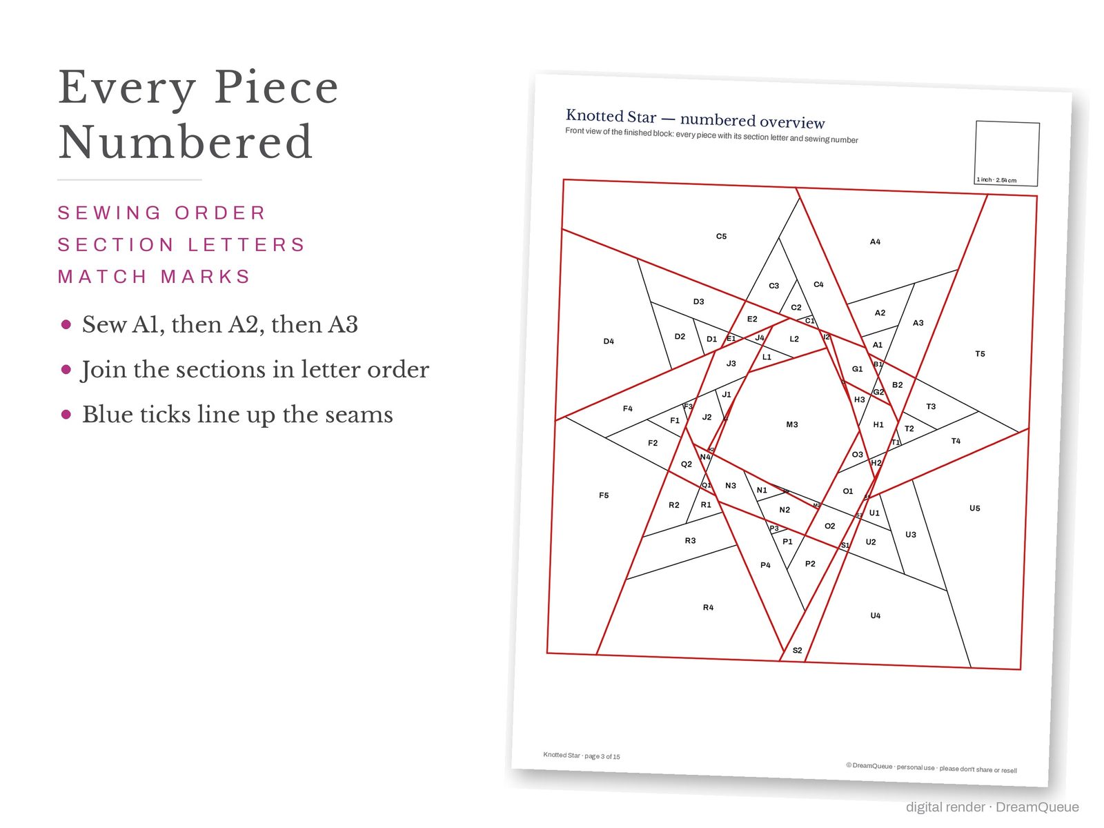 The Stars quilt block collection