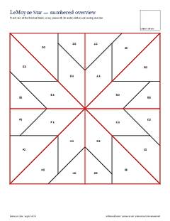 Page 3 of the LeMoyne Star Quilt Block Pattern PDF