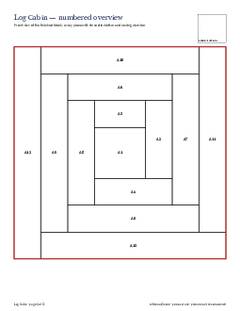 Page 3 of the Log Cabin Quilt Block Pattern PDF