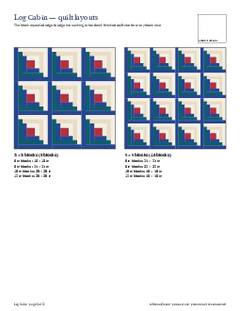 Page 5 of the Log Cabin Quilt Block Pattern PDF