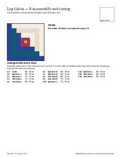 Page 12 of the Log Cabin Quilt Block Pattern PDF
