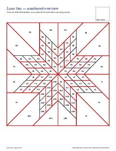 Page 3 of the Lone Star Quilt Block Pattern PDF