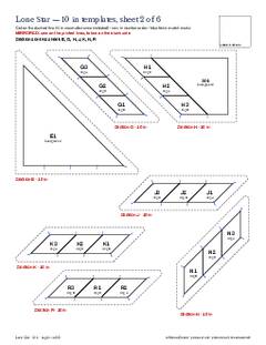 Page 14 of the Lone Star Quilt Block Pattern PDF