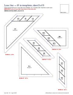 Page 15 of the Lone Star Quilt Block Pattern PDF