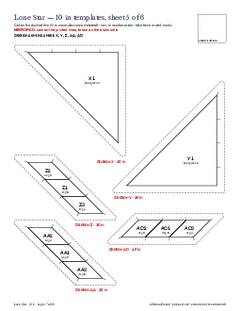 Page 17 of the Lone Star Quilt Block Pattern PDF