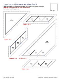 Page 23 of the Lone Star Quilt Block Pattern PDF