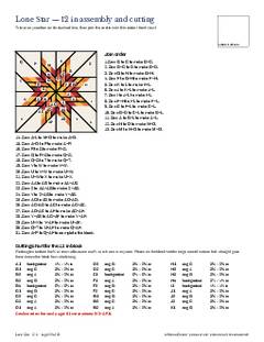 Page 29 of the Lone Star Quilt Block Pattern PDF