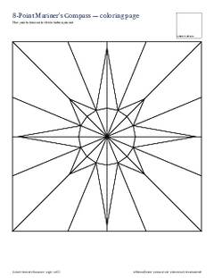 Page 4 of the 8-Point Mariner's Compass Quilt Block Pattern PDF