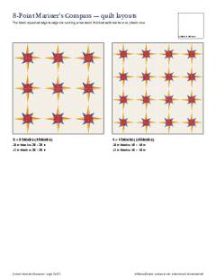 Page 5 of the 8-Point Mariner's Compass Quilt Block Pattern PDF