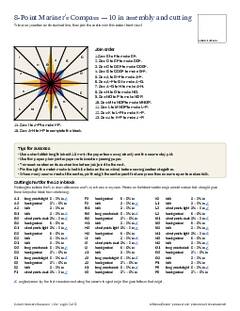Page 12 of the 8-Point Mariner's Compass Quilt Block Pattern PDF