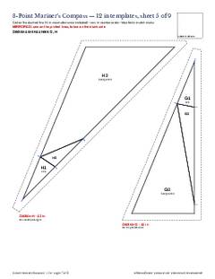 Page 17 of the 8-Point Mariner's Compass Quilt Block Pattern PDF