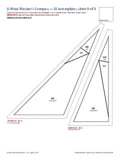Page 21 of the 8-Point Mariner's Compass Quilt Block Pattern PDF