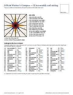 Page 22 of the 8-Point Mariner's Compass Quilt Block Pattern PDF