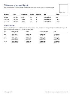 Page 2 of the Mitten Quilt Block Pattern PDF