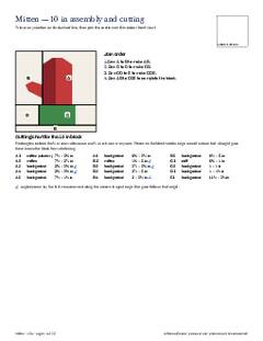 Page 14 of the Mitten Quilt Block Pattern PDF