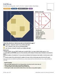 Page 1 of the Full Moon Quilt Block Pattern PDF