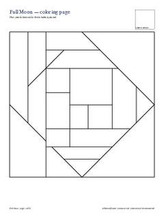 Page 4 of the Full Moon Quilt Block Pattern PDF