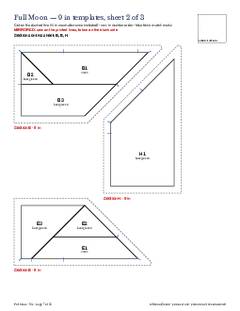 Page 7 of the Full Moon Quilt Block Pattern PDF