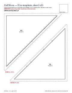 Page 10 of the Full Moon Quilt Block Pattern PDF