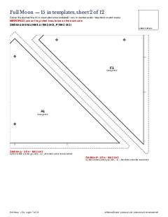 Page 17 of the Full Moon Quilt Block Pattern PDF
