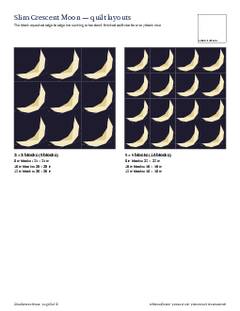 Page 5 of the Slim Crescent Moon Quilt Block Pattern PDF
