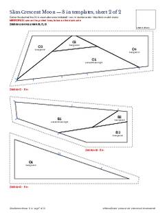 Page 7 of the Slim Crescent Moon Quilt Block Pattern PDF
