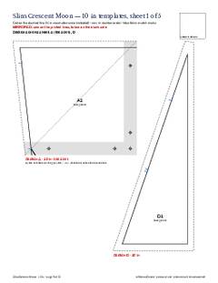 Page 9 of the Slim Crescent Moon Quilt Block Pattern PDF