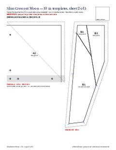 Page 10 of the Slim Crescent Moon Quilt Block Pattern PDF