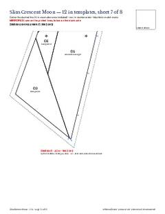 Page 21 of the Slim Crescent Moon Quilt Block Pattern PDF