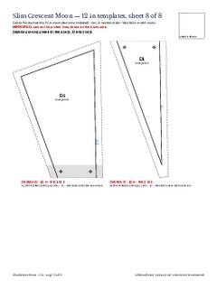 Page 22 of the Slim Crescent Moon Quilt Block Pattern PDF