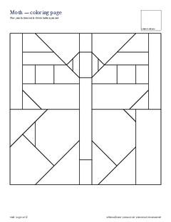 Page 4 of the Moth Quilt Block Pattern PDF