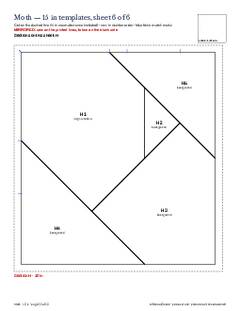 Page 22 of the Moth Quilt Block Pattern PDF