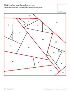 Page 3 of the Oak Leaf Quilt Block Pattern PDF